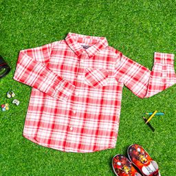 Purple United Kids Girls Tartan Checks Opaque Checked Casual Shirt-image-30
