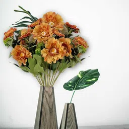 ARTSY Peach & White 2 Pieces Jasmine Non Hanging Artificial Flowers image 4