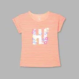 Glitter Print Round-Neck T-Shirt-image-85