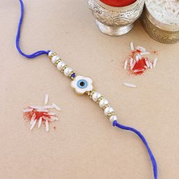 I Jewels Men Evil Eye Charm Rakhi With Roli Chawal-image-33