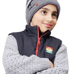 Bharatasya Girls Self Design Acrylic Beanie-17