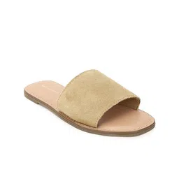 AMERICAN EAGLE OUTFITTERS Women Beige Textured Open Toe Flats-8