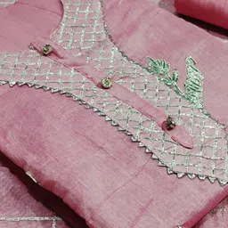 MANVAA Embellished Gotta Patti Unstitched Dress Material-image-6