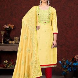 MANVAA Embellished Unstitched Dress Material-image-98