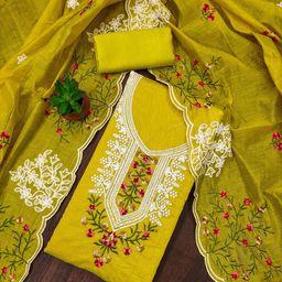 MANVAA Embroidered Unstitched Dress Material-picture-7
