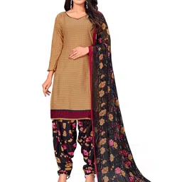 MANVAA Checked Printed Unstitched Dress Material-48