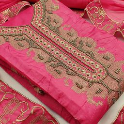 MANVAA Embellished Unstitched Dress Material-image-95
