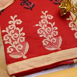 MANVAA Ethnic Motifs Embroidered Unstitched Dress Material-picture-45