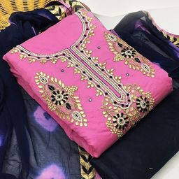 MANVAA Floral Embellished Unstitched Dress Material-image-90