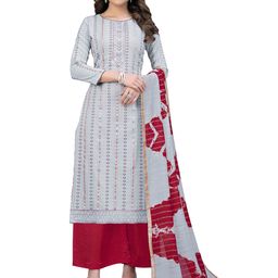 MANVAA Ethnic Motifs Printed Unstitched Dress Material-image-34