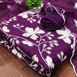 Maroosh Embroidered Organza Unstitched Dress Material-image-54