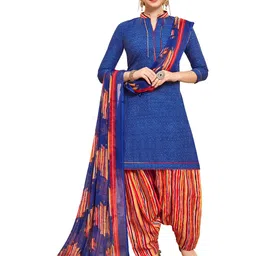 MANVAA Ethnic Motifs Printed Pure Cotton Unstitched Dress Material-image-38