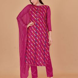 MANVAA Striepd Organza Unstitched Dress Material-image-26