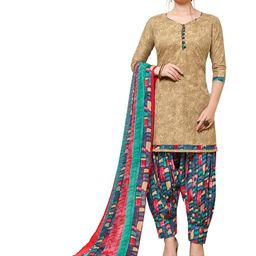 MANVAA Abstract Printed Pure Cotton Unstitched Dress Material-29