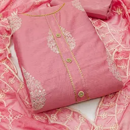 MANVAA Ethnic Motifs Embroidered Sequined Unstitched Dress Material-image-94