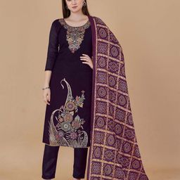 MANVAA Floral Woven Design Unstitched Dress Material-picture-13
