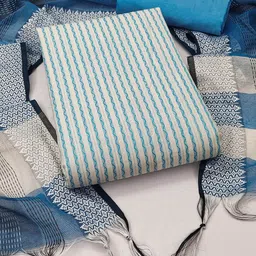 MANVAA Striped Unstitched Dress Material-29