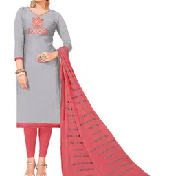MANVAA Ethnic Motifs Embroidered Unstitched Dress Material-image-70