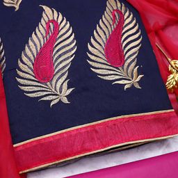 MANVAA Floral Embroidered Unstitched Dress Material-picture-46