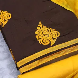 MANVAA Ethnic Motifs Embroidered Unstitched Dress Material-image-96