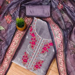 MANVAA Embroidered Unstitched Dress Material-image-27