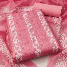 Peachmode Ethnic Motifs Printed Unstitched Dress Material-image-18