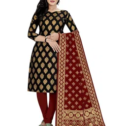 MANVAA Ethnic Motif Woven Design Unstitched Dress Material-image-71