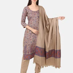 FEMLOOM Ethnic Motifs Woven Design Unstitched Dress Material-picture-10