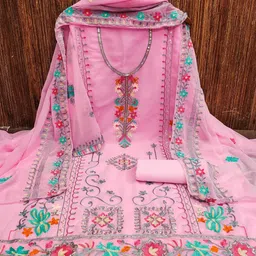 KALINI Embroidered Unstitched Dress Material-picture-26