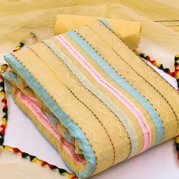 Panzora Striped Embellished Unstitched Dress Material-image-47