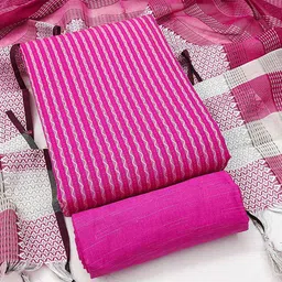KALINI Woven Design Zari Unstitched Dress Material-image-72