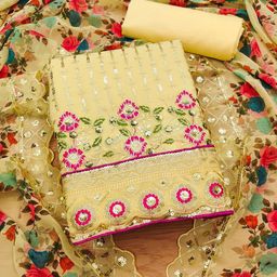 KALINI Embroidered Unstitched Dress Material-image-130