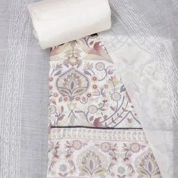SALWAR STUDIO Floral Embroidered Sequinned Unstitched Dress Material-image-37