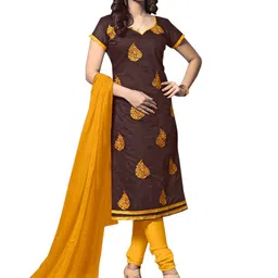MANVAA Ethnic Motifs Embroidered Unstitched Dress Material-image-81
