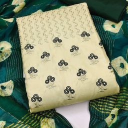 MANVAA Floral Embroidered Sequinned Unstitched Dress Material-image-54