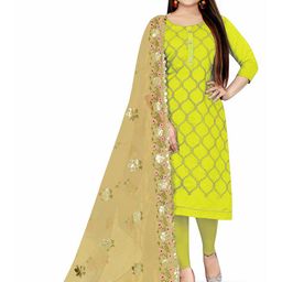 MANVAA Floral Embroidered Unstitched Dress Material-picture-29