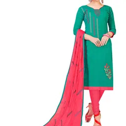 MANVAA Ethnic Motifs Embroidered Unstitched Dress Material-image-32