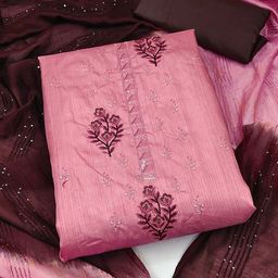 KALINI Embroidered Unstitched Dress Material-image-15