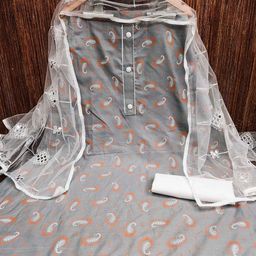 Panzora Paisley Printed Unstitched Dress Material-picture-15