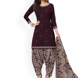 MIRAAN Printed Pure Cotton Unstitched Dress Material-image-82