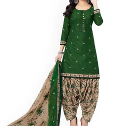 MIRAAN Printed Pure Cotton Unstitched Dress Material-image-87