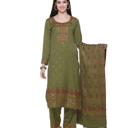 KIDAR Ethnic Motifs Printed Unstitched Dress Material-image-95