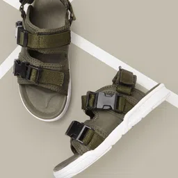 HRX by Hrithik Roshan Men Olive Green Hook & Loop Athleisure Sandal-picture-7