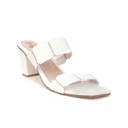 GLAMZKART Textured Party Open Toe Block Heels image 4
