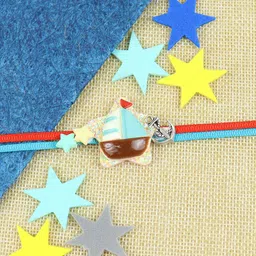 Asthetika Boys Thread Rakhi with Roli Chawal-41