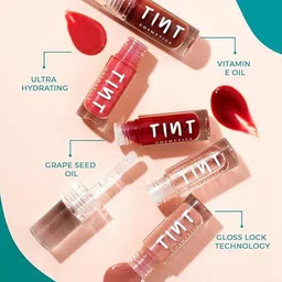 Tint Cosmetics Ultra Hydrating Lip Gloss With Vitamin E 2.5ml - Coral image 3