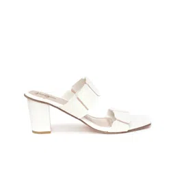 GLAMZKART Textured Party Open Toe Block Heels image 5