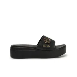 ELLE Embellished Open Toe Flatform Heels image 4