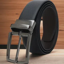 CRUSSET Men Textured Leather Reversible Formal Belt-image-26