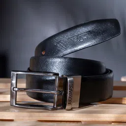 Red Tape Men Textured Leather Reversible Belt-image-63